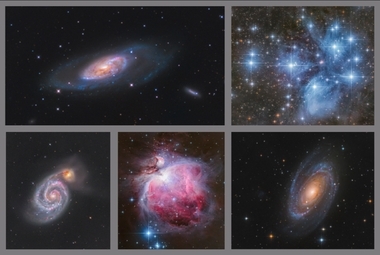 Kolekce Messierových objektů B - 60x90 - plátno