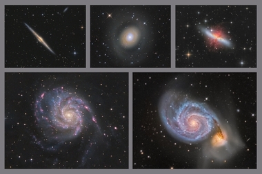 Kolekce galaxií E - 40x60 - plátno