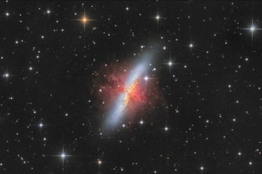 Galaxie M82 A - 60x90 - plátno