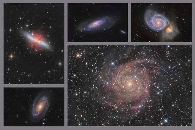 Kolekce galaxií C - 60x90 - plátno