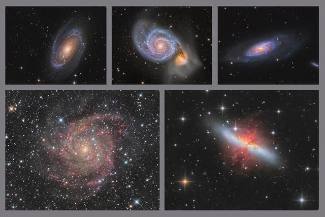Kolekce galaxií E - 60x90 - plátno