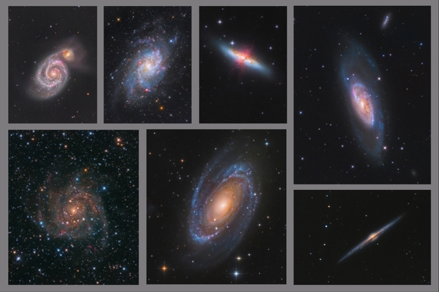 Kolekce galaxií G - 40x60 - plátno