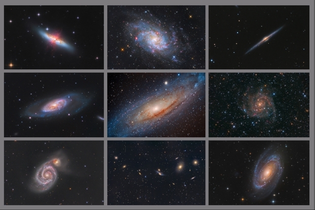 Kolekce galaxií F - 40x60 - plátno