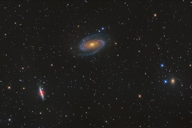 Skupina galaxií M81 A - 40x60 - plátno