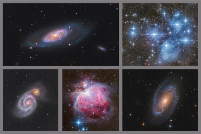 Kolekce Messierových objektů B - 40x60 - plátno