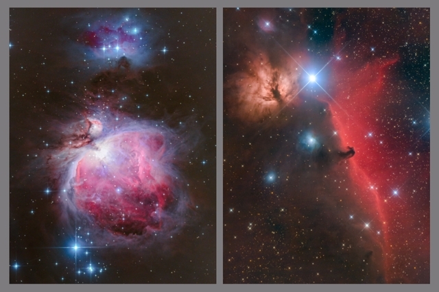 Kolekce mlhovin v Orionu A - 40x60 - plátno