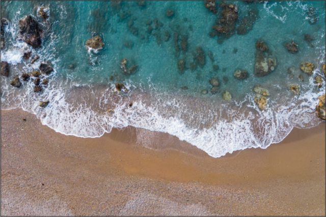 Pláž na ostrově Rhodos C - 40x60 - plátno