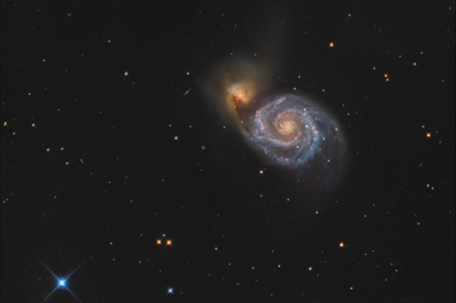 Vírová galaxie (M51) B - 40x60 - plátno