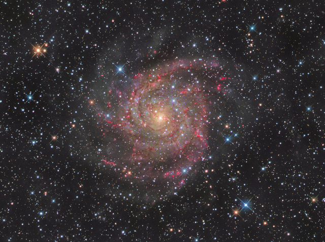 Galaxie IC 342 A - Skrytá galaxie - přívěsek 32x43 - 2
