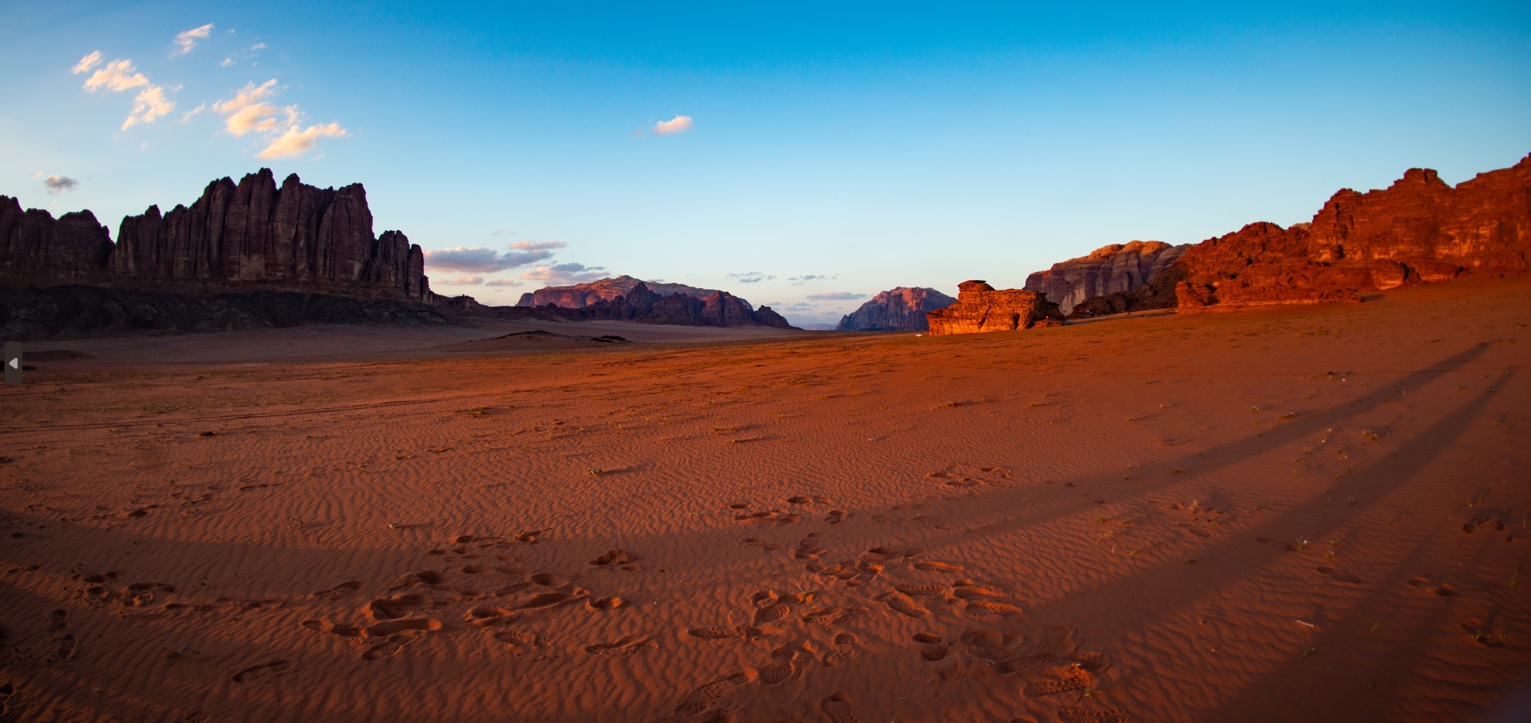 Poušť ve Wadi Rum